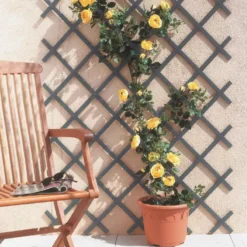 Treillis extensible Treilliflex gris en PVC 150x50 cm