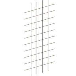 Treillis Rectangle mural à débord gris 80x170 cm avec maille 15 cm