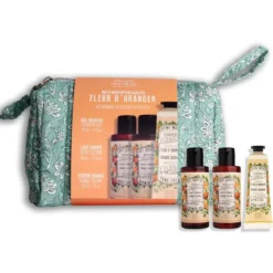 Trousse de voyage Fleur d’oranger Panier des Sens - les 4 pièces