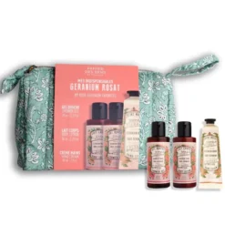Trousse de voyage Géranium rosat Panier des Sens - les 4 pièces