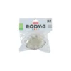 Tube coudé Rody gris transparent 10x6x3 cm