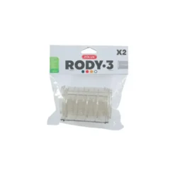 Tube droit Rody gris transparent 10x6x6 cm