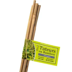 Tuteur coloris bois en bambou - 90 cm