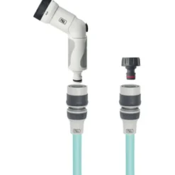 Tuyau extensible bleu équipé avec accessoires et pistolet Fitt Ikon - 20 m