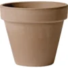 Vase brut en terre cuite 0.7L couleur moka