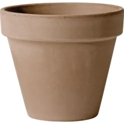 Vase brut en terre cuite 0.7L couleur moka