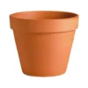 Vase brut rouge en terre cuite D.15 x H13,5