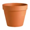 Vase brut rouge en terre cuite D.25 x H22,5