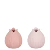 Vase coloris rose en verre - Ø 9,5 cm