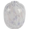 Vase en verre blanc et couleurs pastel - Ø 20 x H 24,5 cm