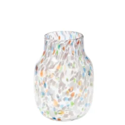 Vase en verre multicolore Izak - Ø 15 x H 29 cm