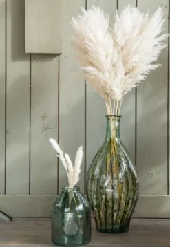 Vase en verre recyclé coloris vert Palermo - Ø 28 x H 60 cm
