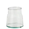 Vase en verre transparent Jolanda - Ø 19 x H 20 cm