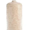 Vase métal martelé coloris blancosé moyen modèle - Ø 21 x H 46 cm
