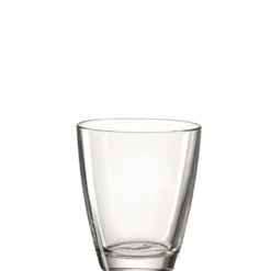 Vase ovale en verre transparent Fiori grande - H 17 cm