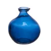 Vase Simplicity coloris bleu en grès - 18 cm