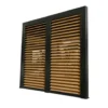 Ventelles mobiles pour pergolas 3630 BI / PER 2430 BI coloris gris en aluminium - 3 m