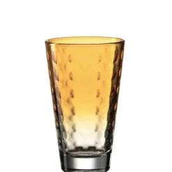 Verre 30 cl LD coloris abricot Optic Pastel - Ø 8 x 13,2 cm
