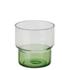 Verre vert/transparent Riga - Ø 8 x H 8,5 cm