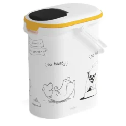 Verseuse à croquettes pour chien blanche Curver - 4 kg