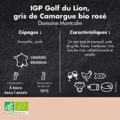 Vin rosé bio Gris de Camargue IGP Golf du Lion - Cubi 3 L