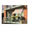 Voile d'ombrage rectangulaire beige spéciale balcon 2,0 x 1,4 m