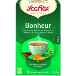 Yogi Tea Bonheur – La boîte de 17 sachets