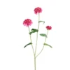 Zinnia artificiel à 3 fleurs fuchsia - 70 cm